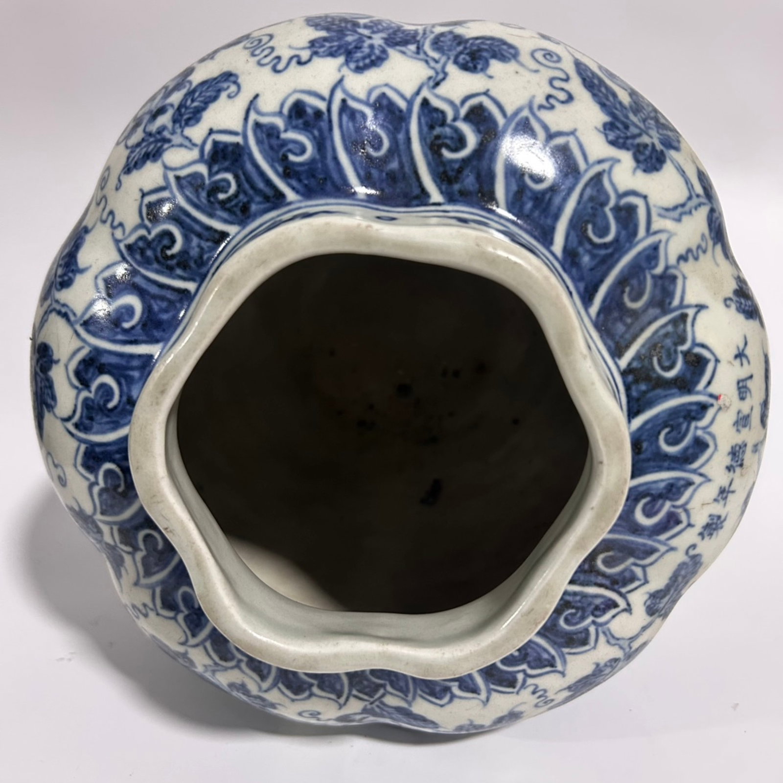 An Exquisite Blue and White Grapes Pattern Jar - 5