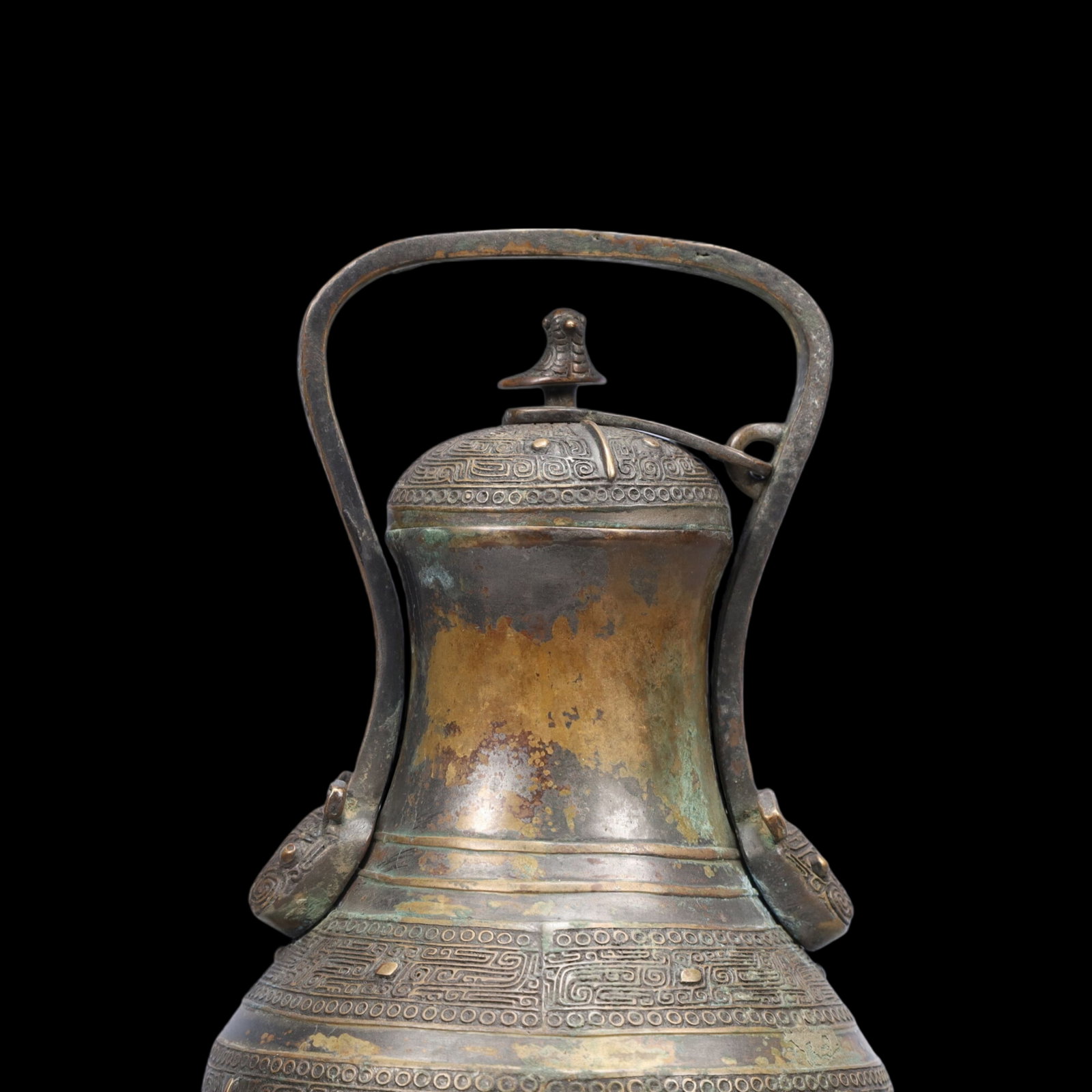 A Precious Bronze Beast-Face Pattern Bottle - 2
