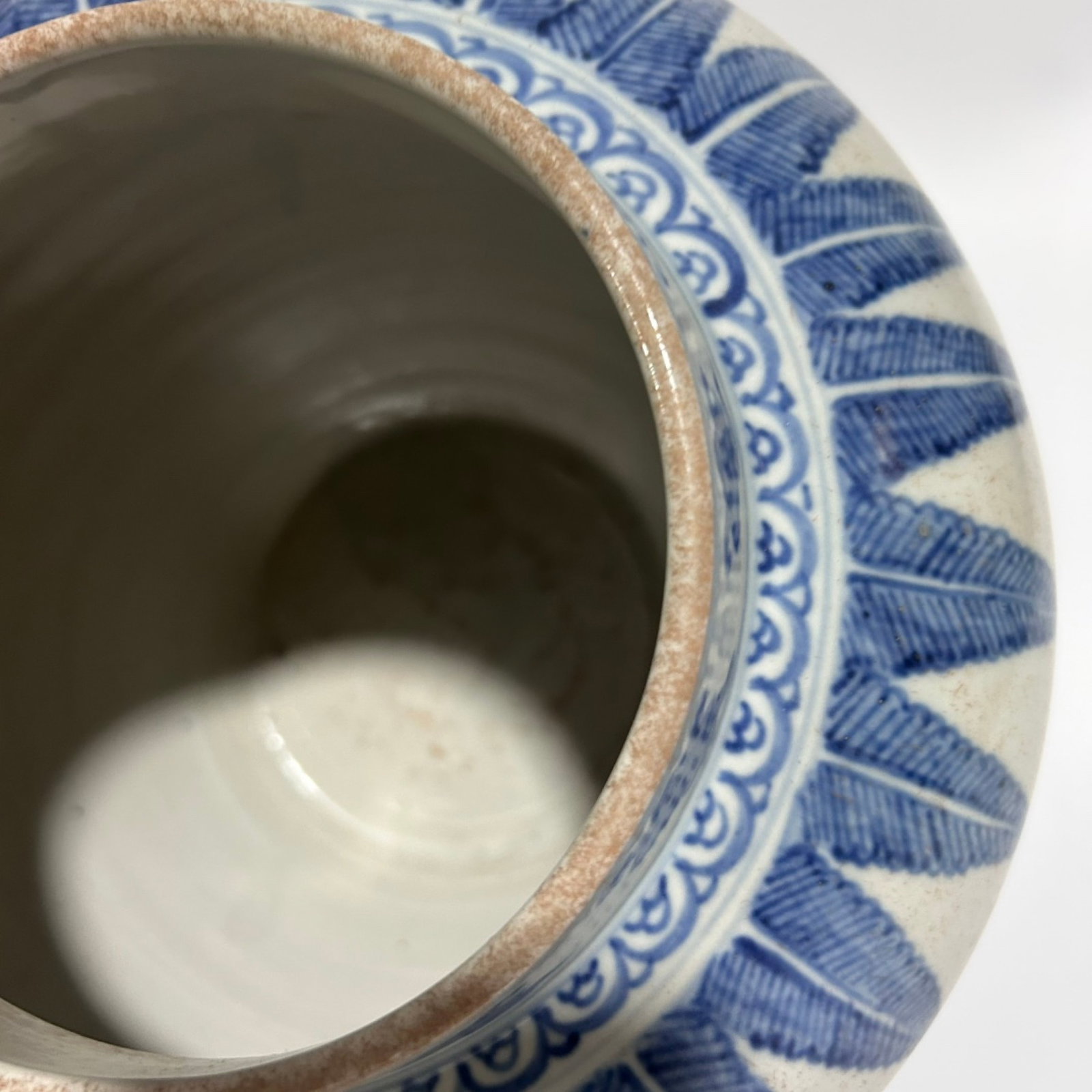 A Rare Blue and White Peony Pattern Jar - 3