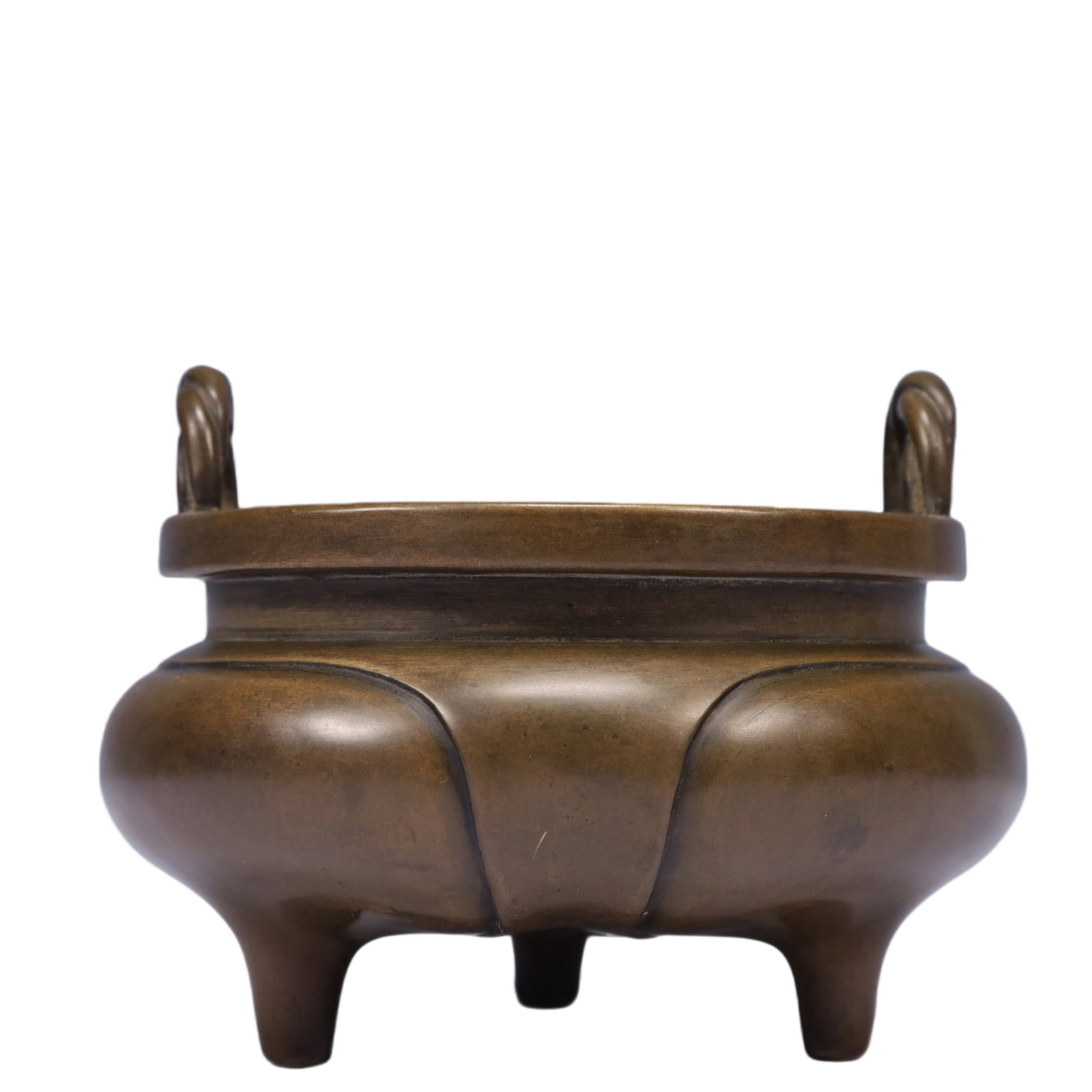 An Exquisite Bronze Double-Ears and Tripod Censer,Ming Dynasty, China,Xuande Six-character (1 of 8)