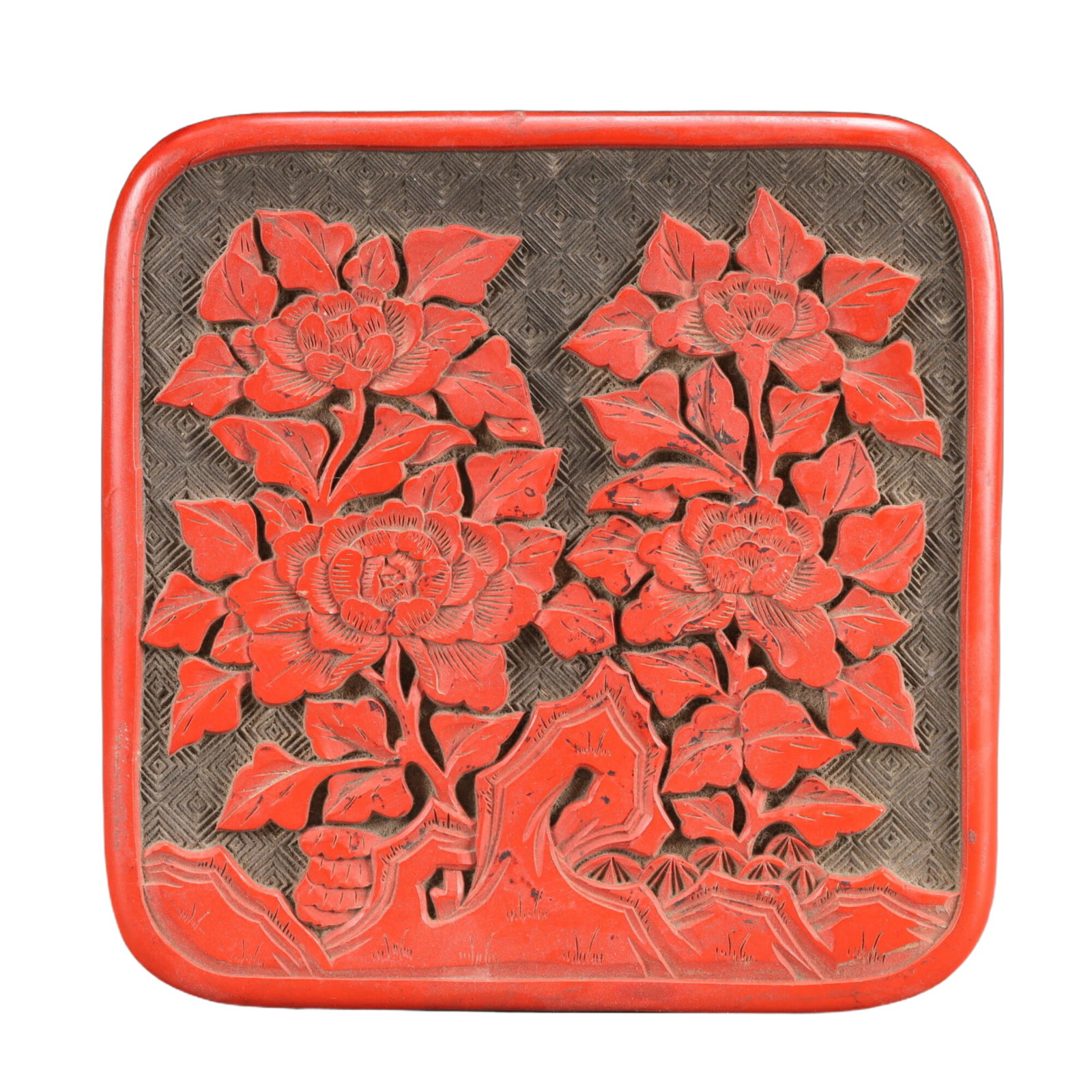 An Exquisite Carved Red Lacquer Flower Pattern Box - 4