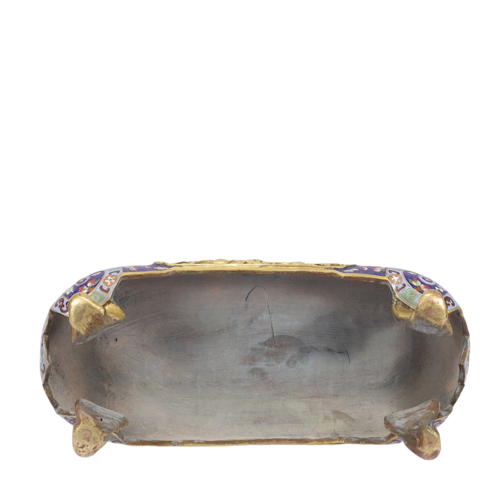 A Huge Cloisonne Landscape and Figure Pattern Table Screen - 14