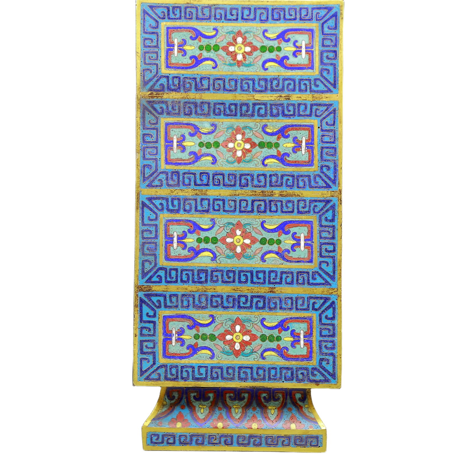 A Rare Cloisonne Flower Pattern Vase - 3