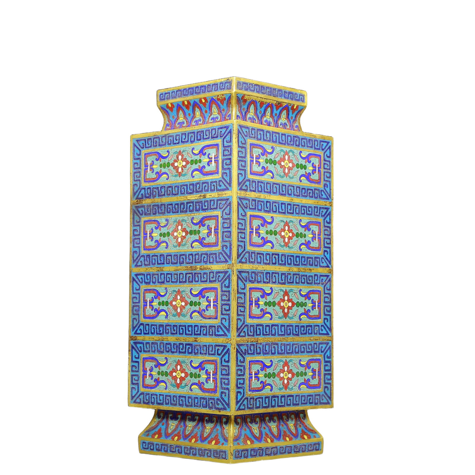 A Rare Cloisonne Flower Pattern Vase - 4