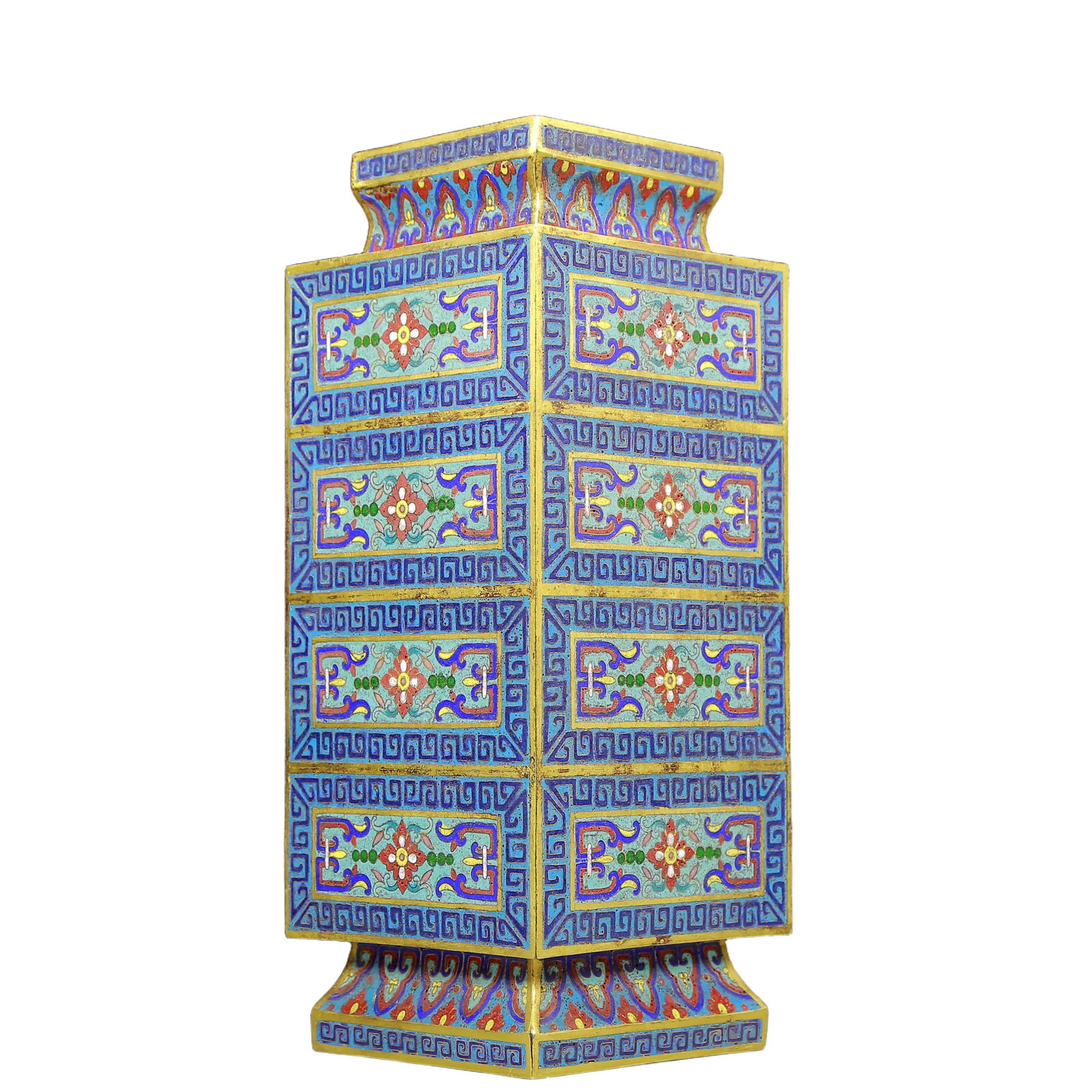 A Rare Cloisonne Flower Pattern Vase - 7