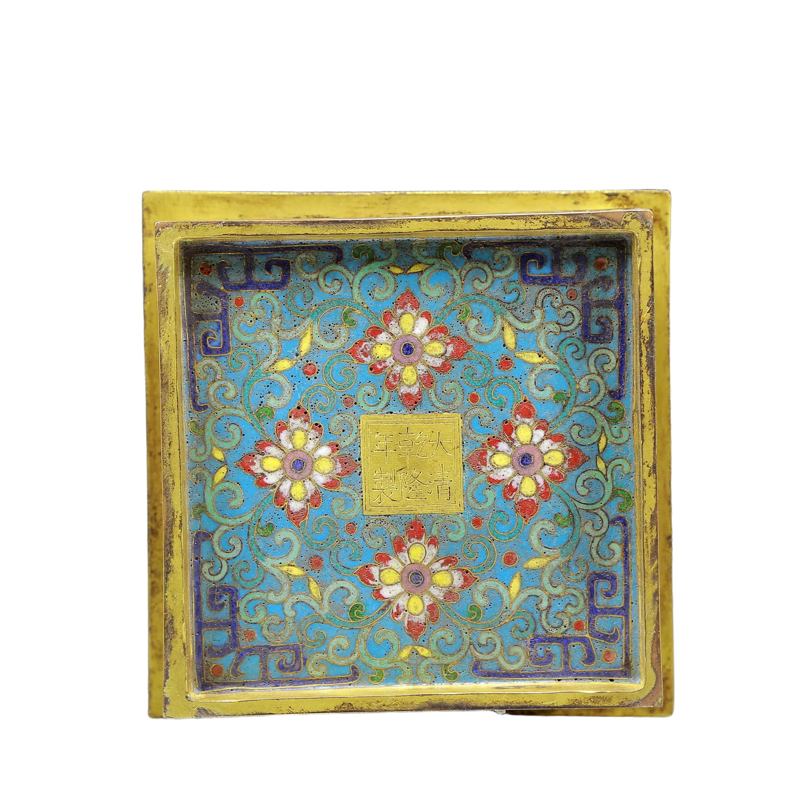 A Rare Cloisonne Flower Pattern Vase - 9