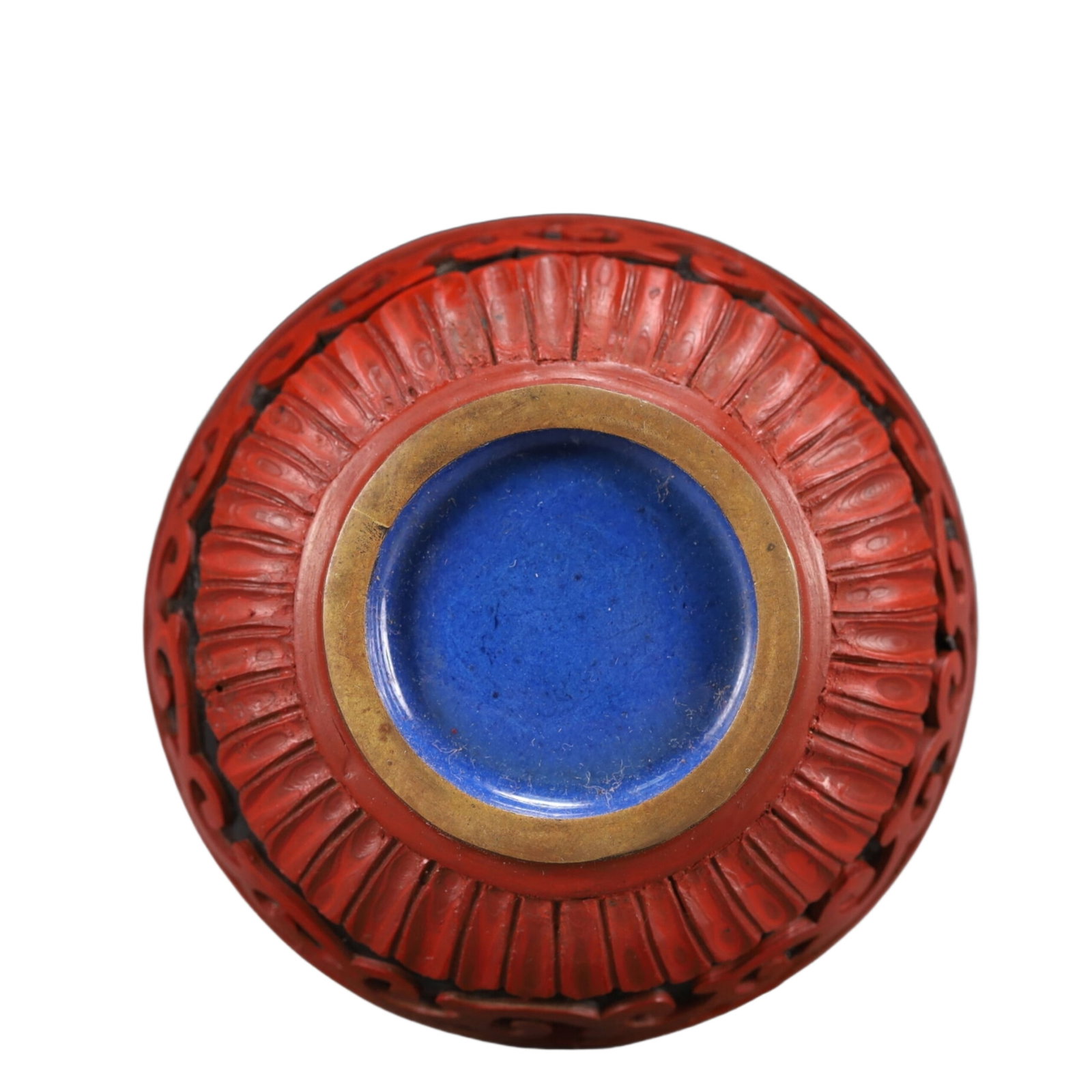 An Exquisite Carved Red Lacquer Flower Pattern Box - 7