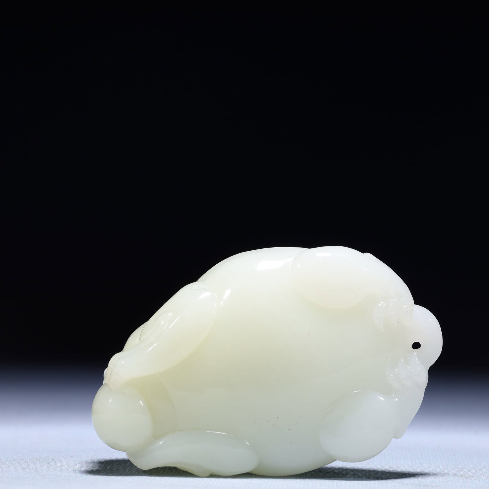 An Exquisite White Jade Dragon Turtle Ornament - 9
