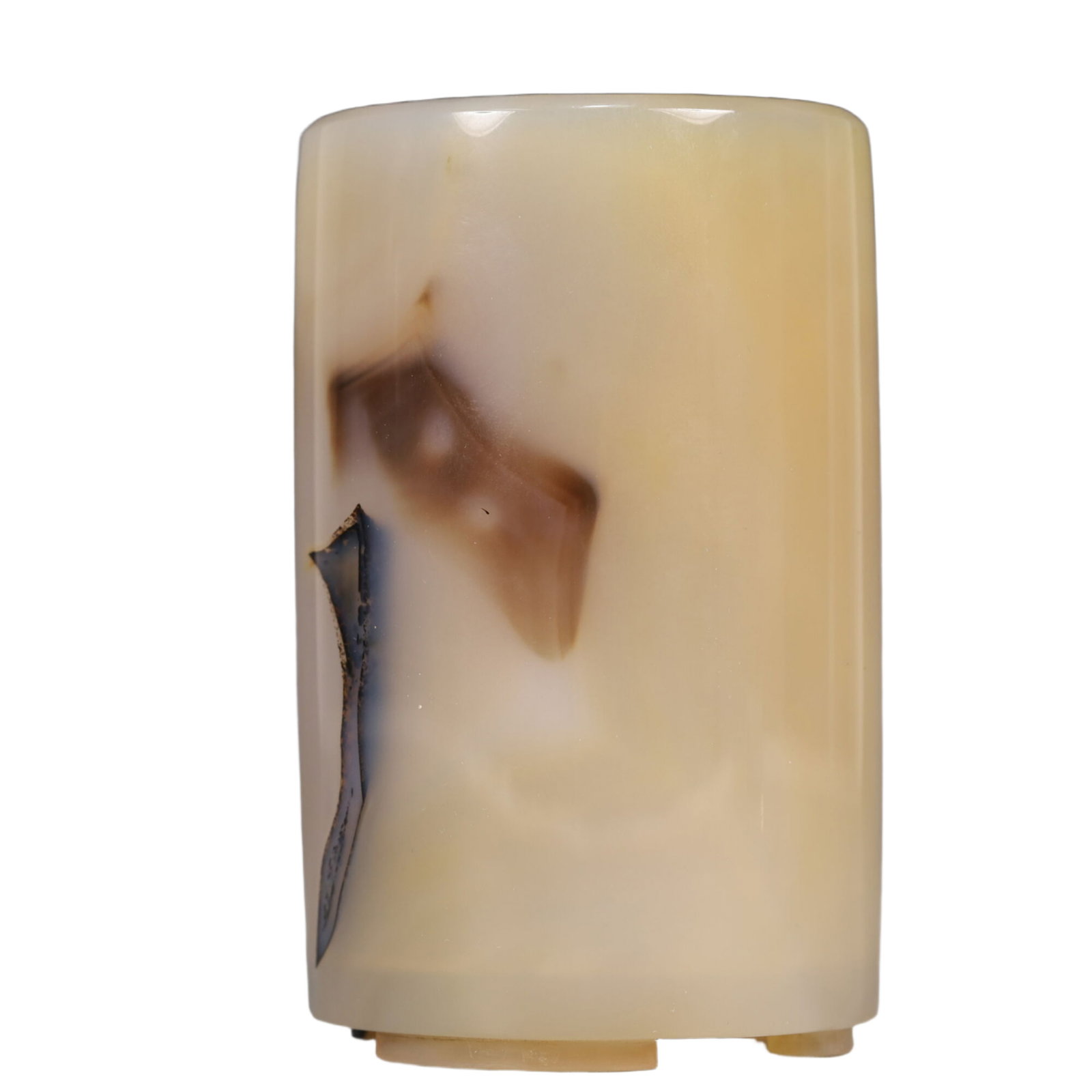 An Exquisite Agate Brush Pot - 2