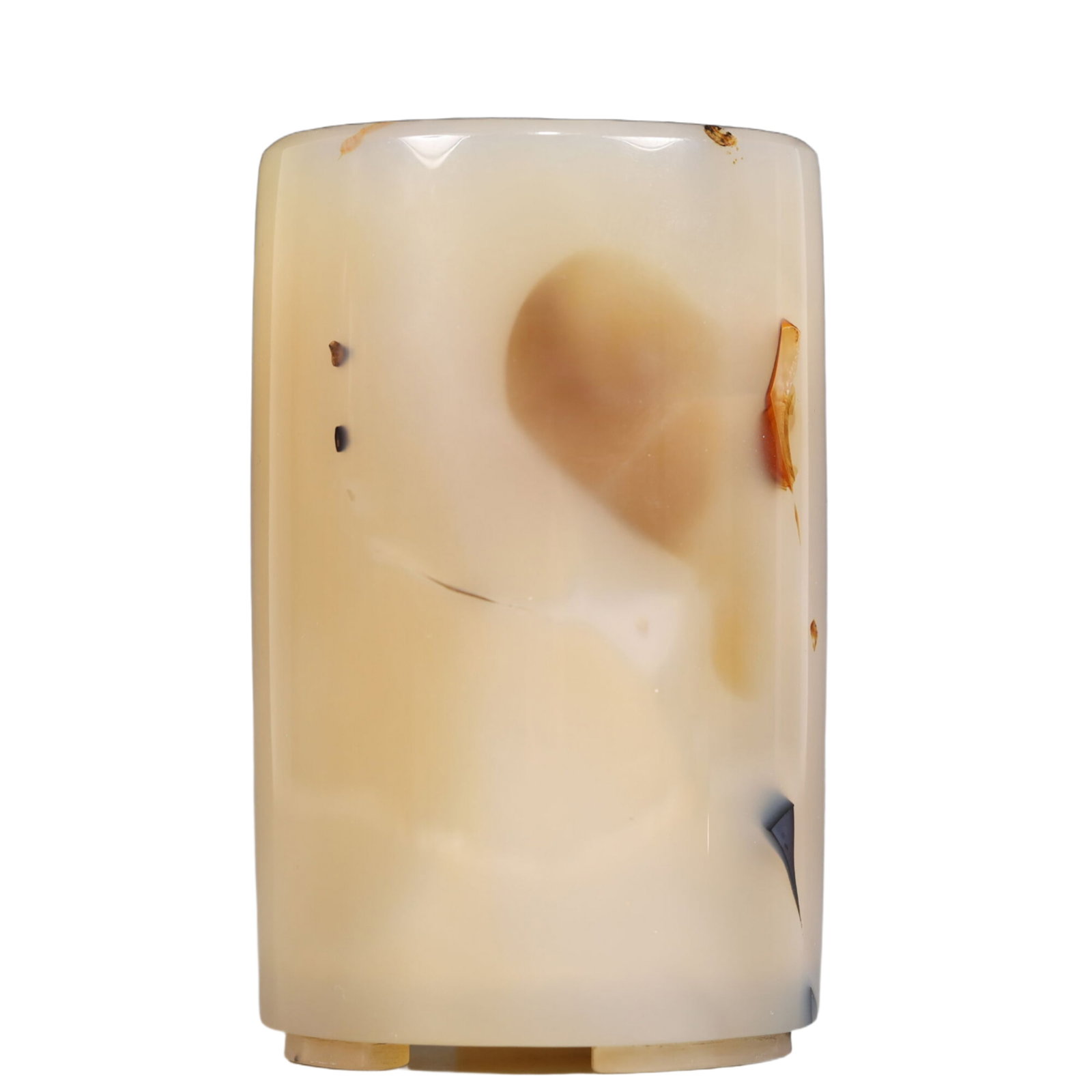 An Exquisite Agate Brush Pot - 4