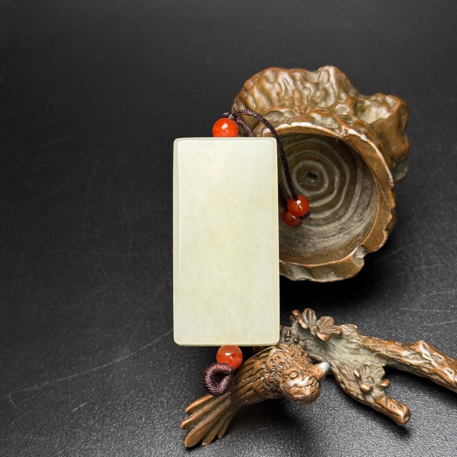 An Exquisite White Jade Pendant - 2