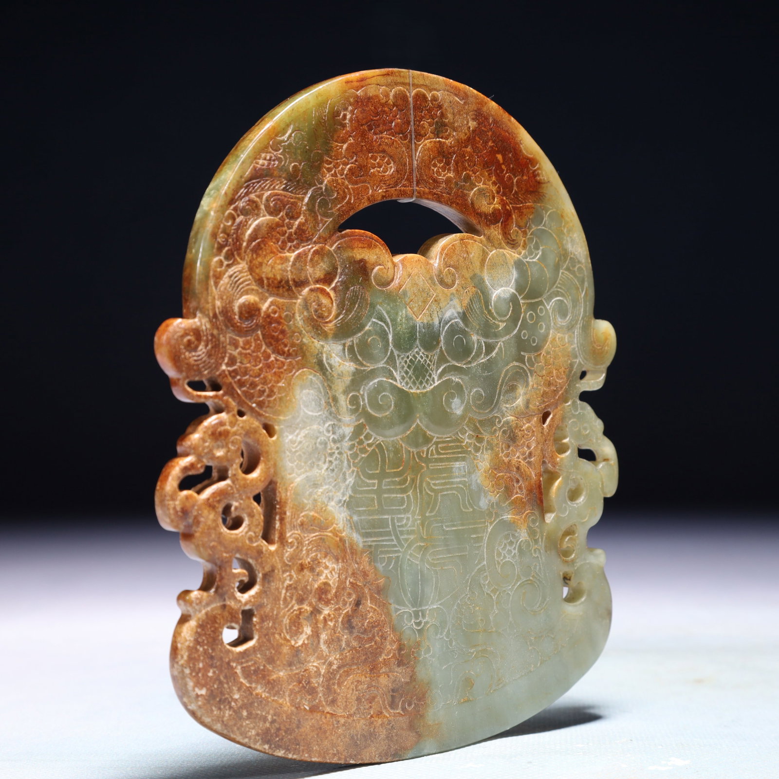 An Exquisite White Jade Phoenix Pattern Pendant - 5