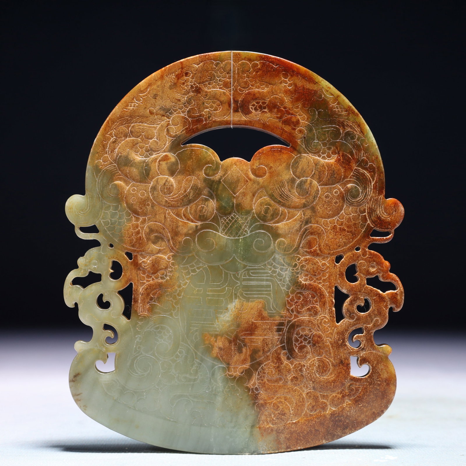 An Exquisite White Jade Phoenix Pattern Pendant - 6