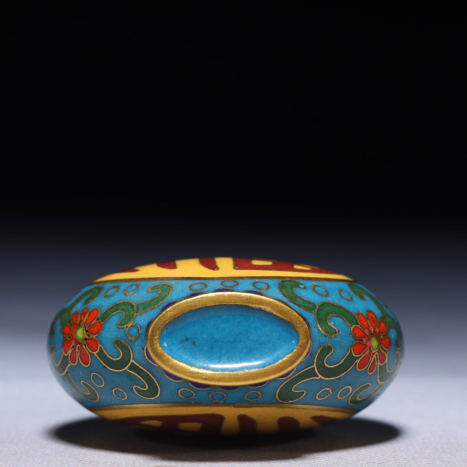 An Exquisite Cloisonne Lotus Pattern Snuff Bottle - 8