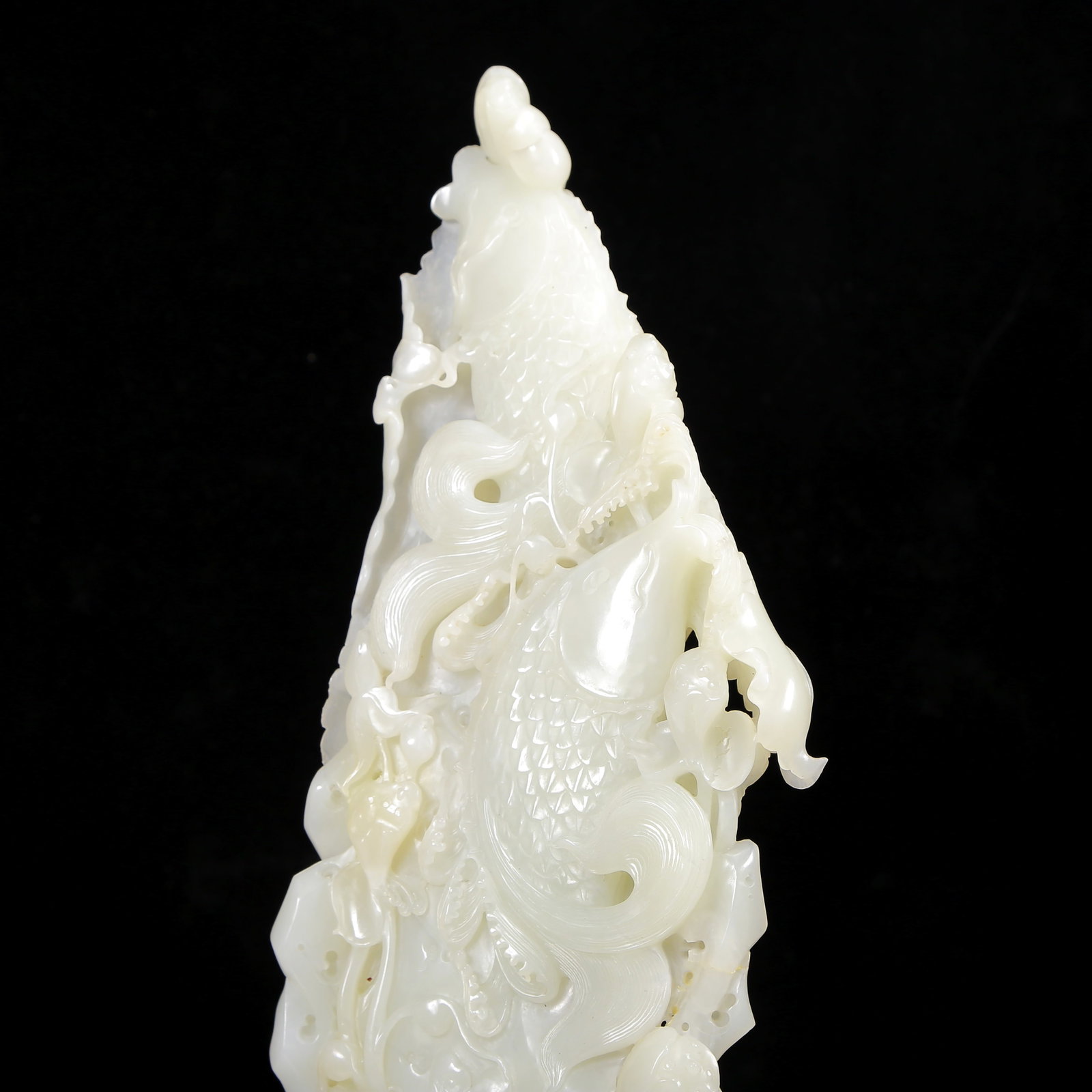 A Huge White Jade Fish Pattern Ornament - 5
