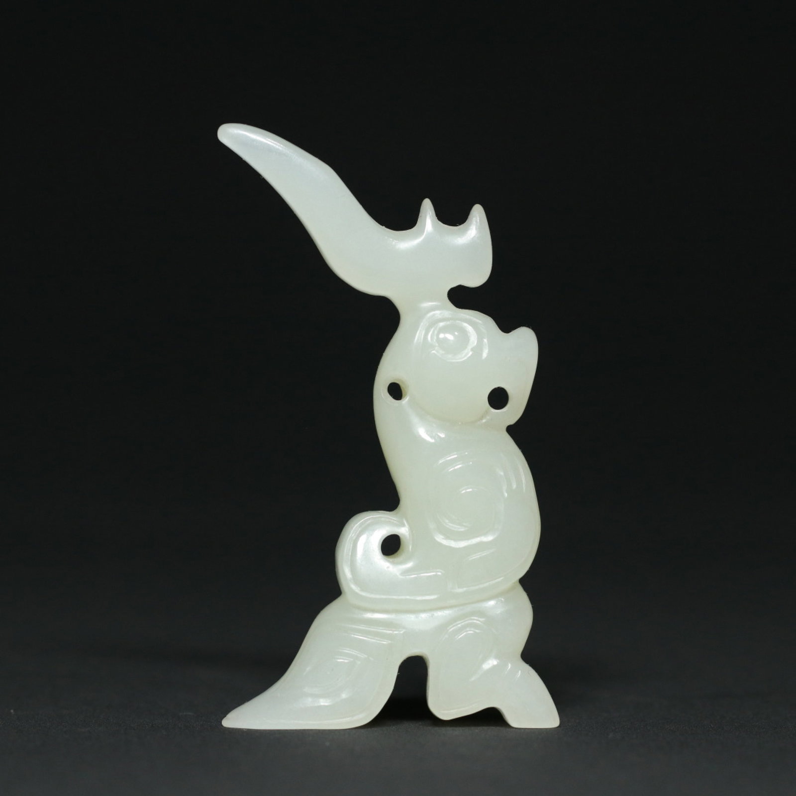 An Exquisite White Jade Bird Pendant - 2