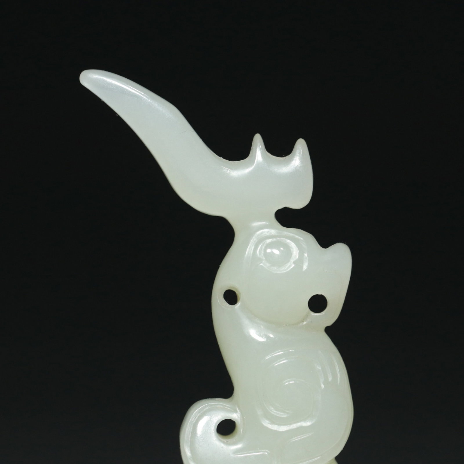 An Exquisite White Jade Bird Pendant - 8