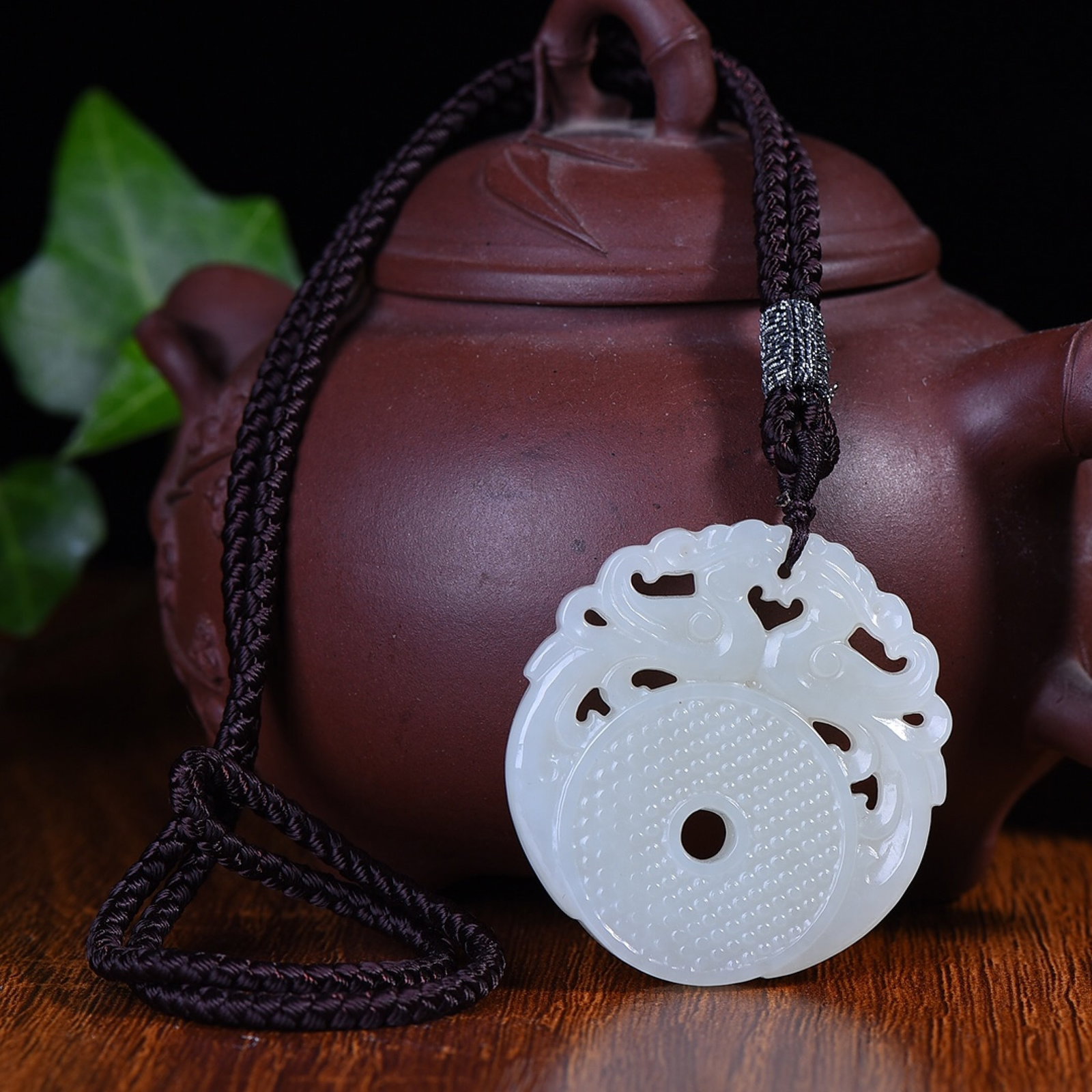 An Exquisite White Jade Phoenix Pattern Pendant - 5