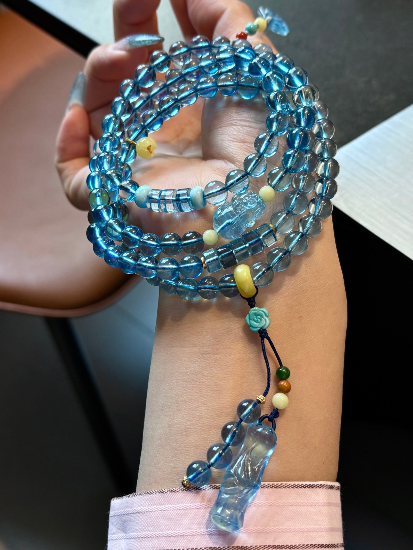 An Exquisite Aquamarine Bracelets - 6
