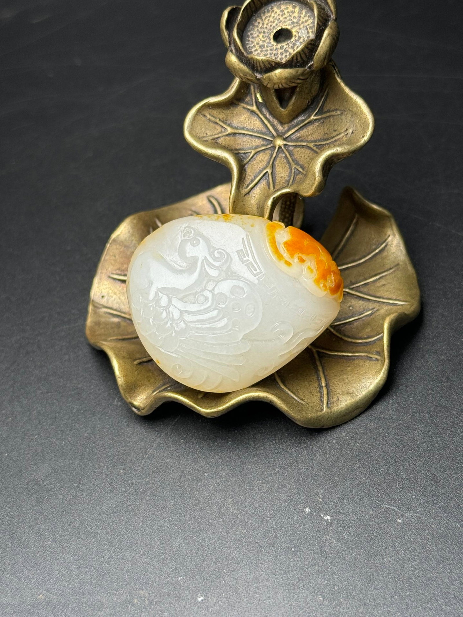 An Exquisite White Jade Phoenix Pattern Pendant - 7