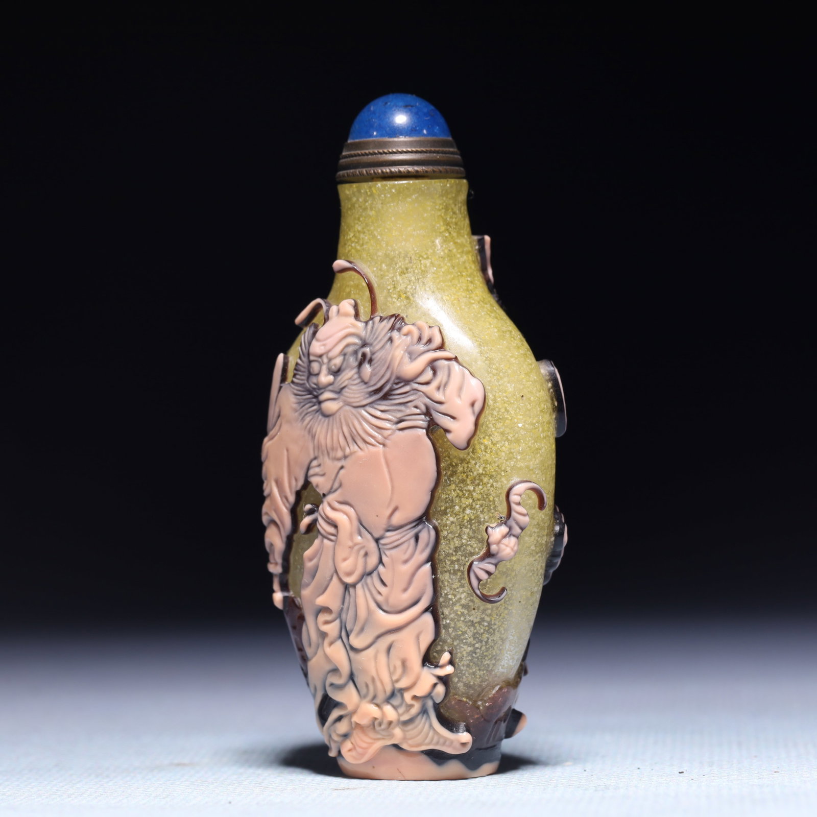 An Exquisite Glass Figure Pattern Snuff Bottle - 2