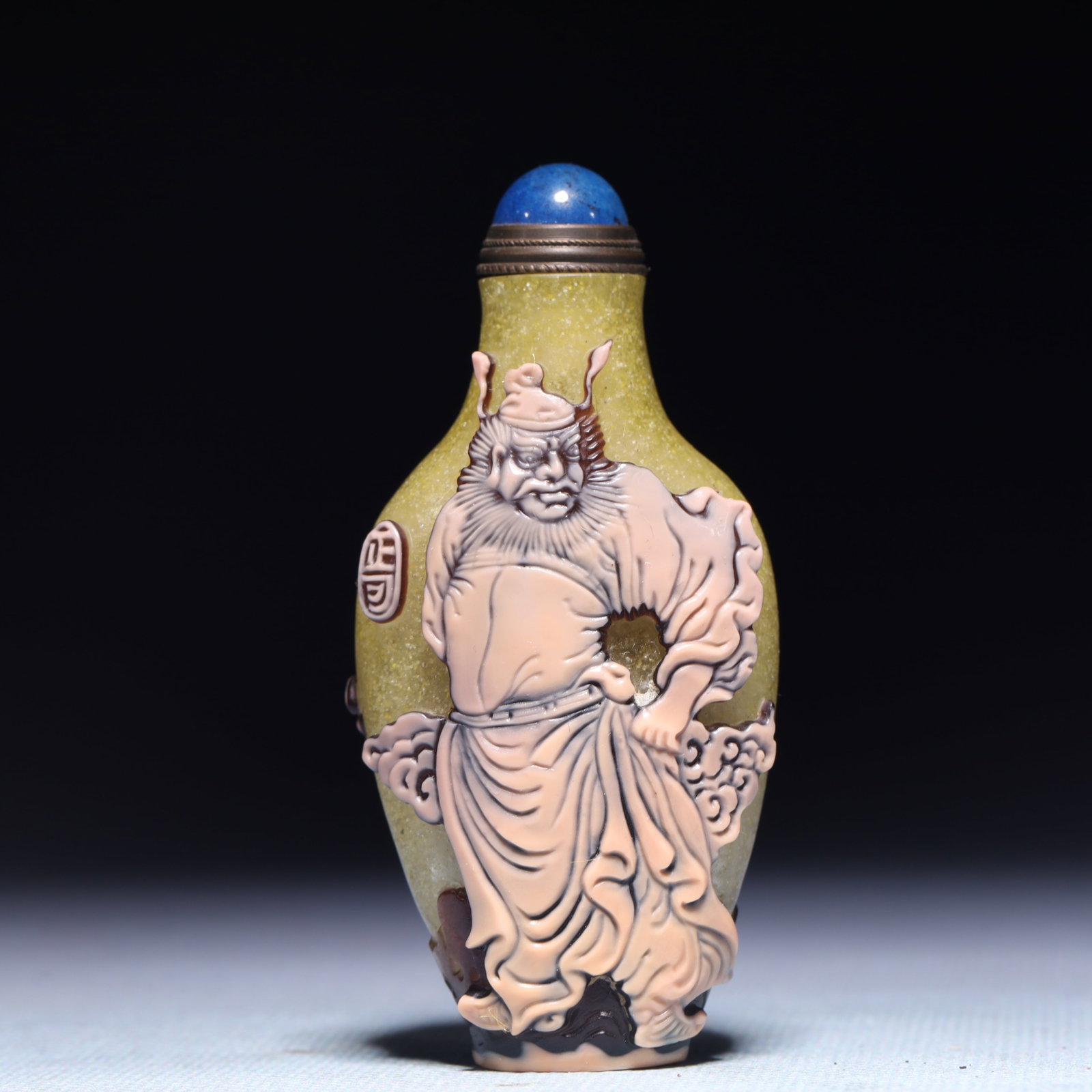 An Exquisite Glass Figure Pattern Snuff Bottle - 5