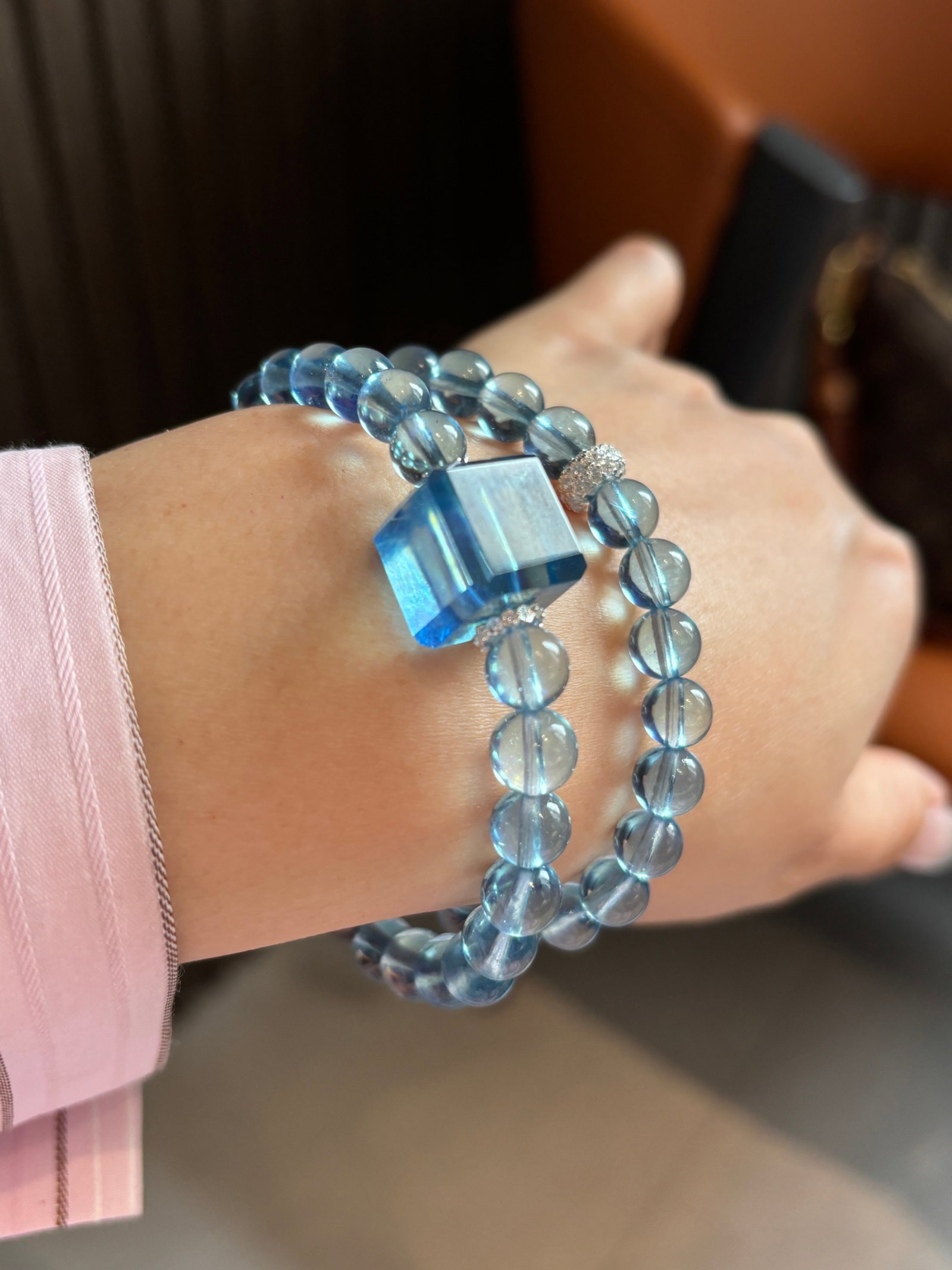 An Exquisite Aquamarine Bracelets - 5