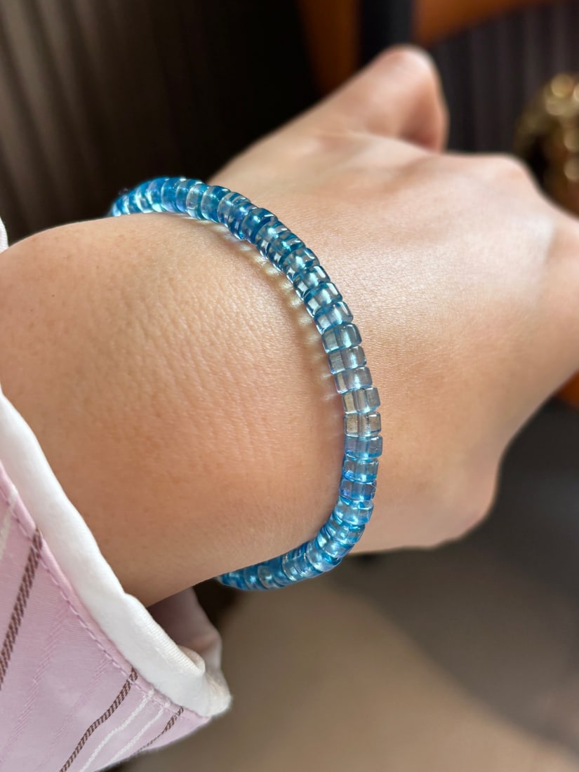 An Exquisite Aquamarine Bracelets - 6