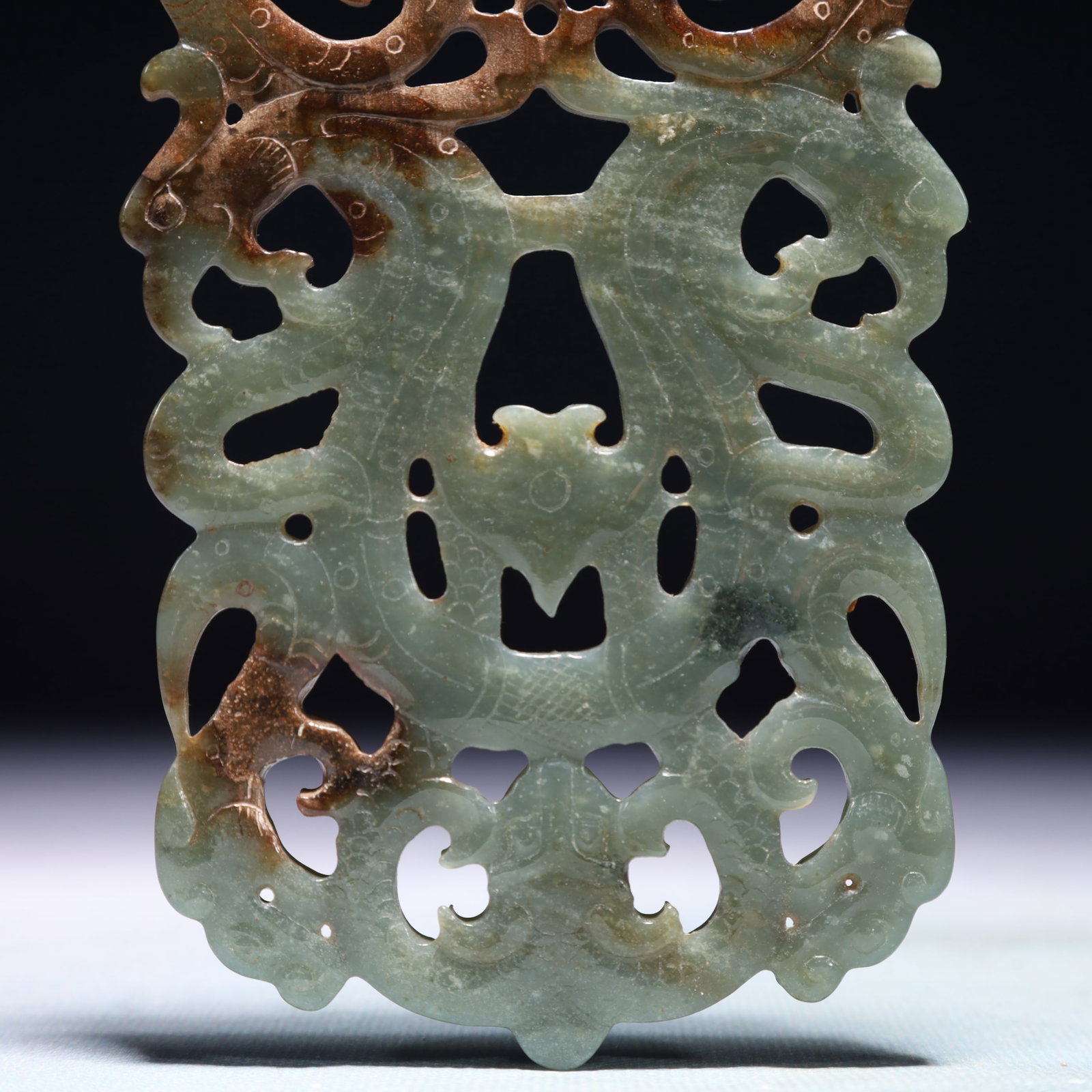 An Exquisite Jasper Phoenix Pattern Pendant - 3