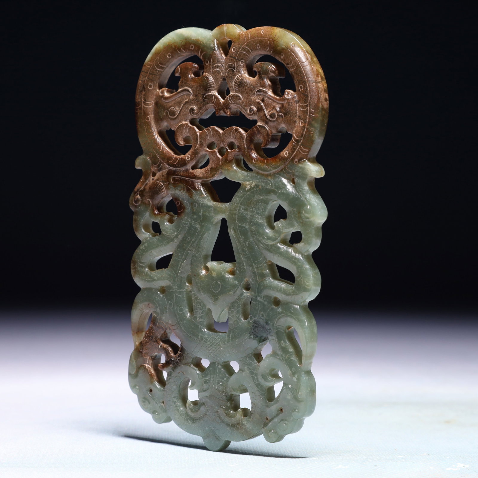 An Exquisite Jasper Phoenix Pattern Pendant - 4