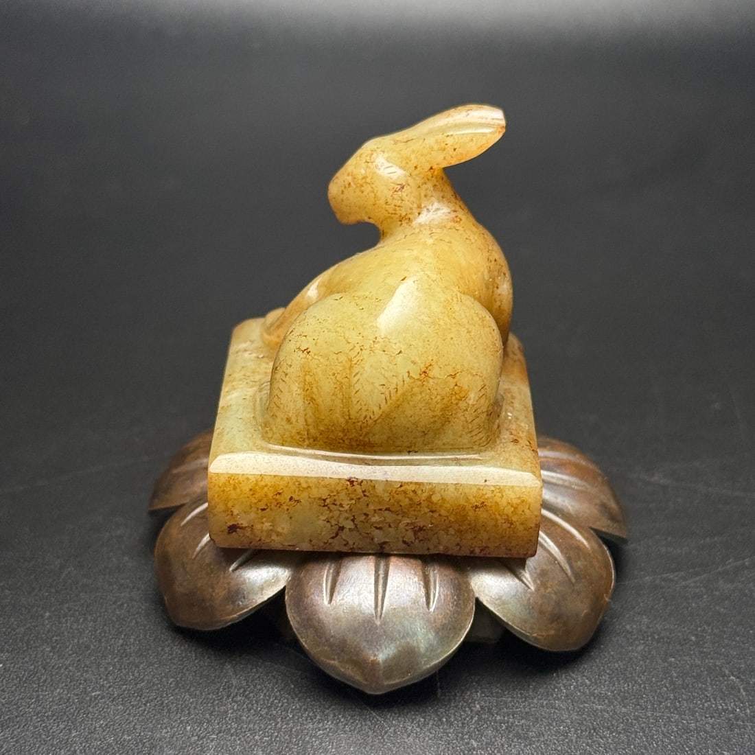 An Exquisite White Jade Rabbit Pattern Seal - 4