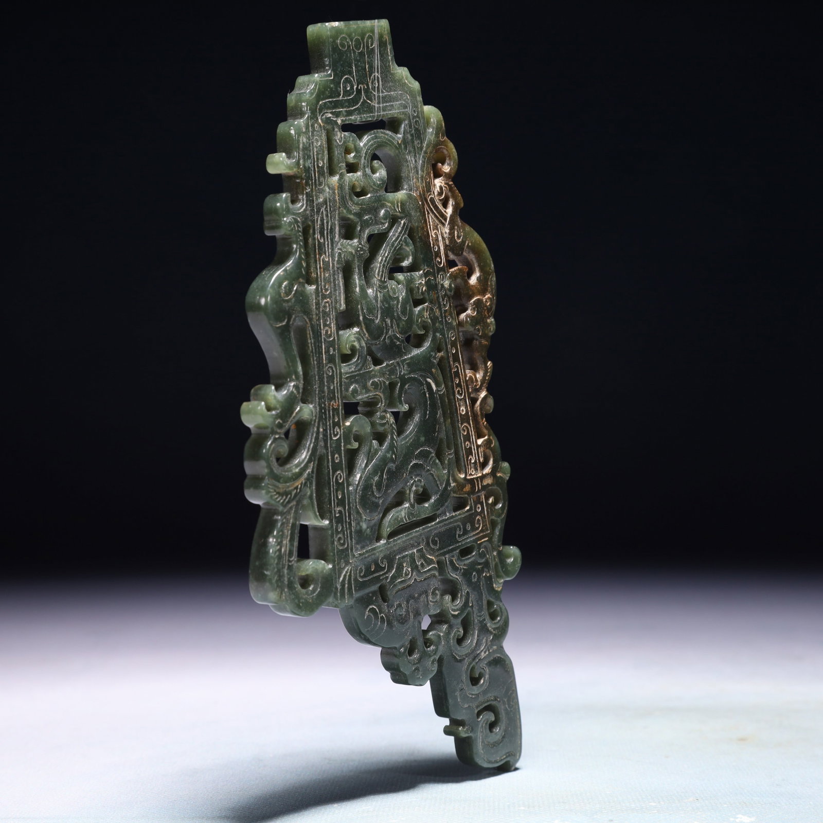 An Exquisite Jasper Dragon Pattern Pendant - 5