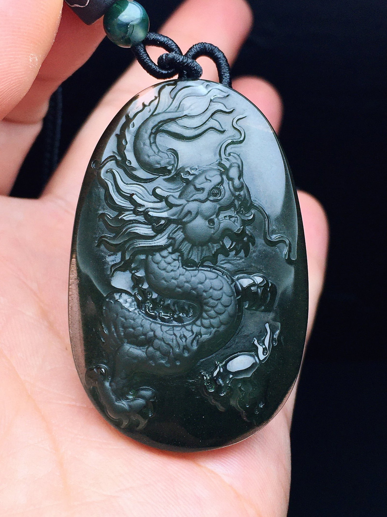 An Exquisite Crystal Dragon Pattern Pendant - 4