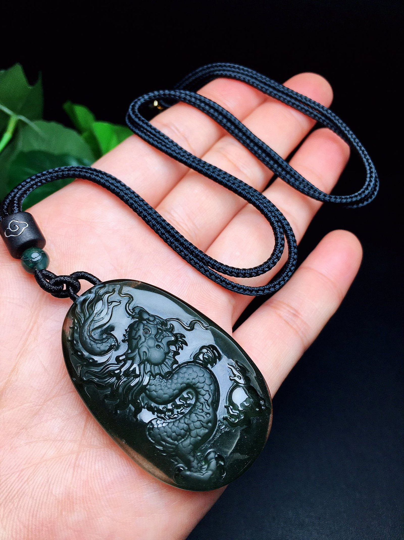 An Exquisite Crystal Dragon Pattern Pendant - 6