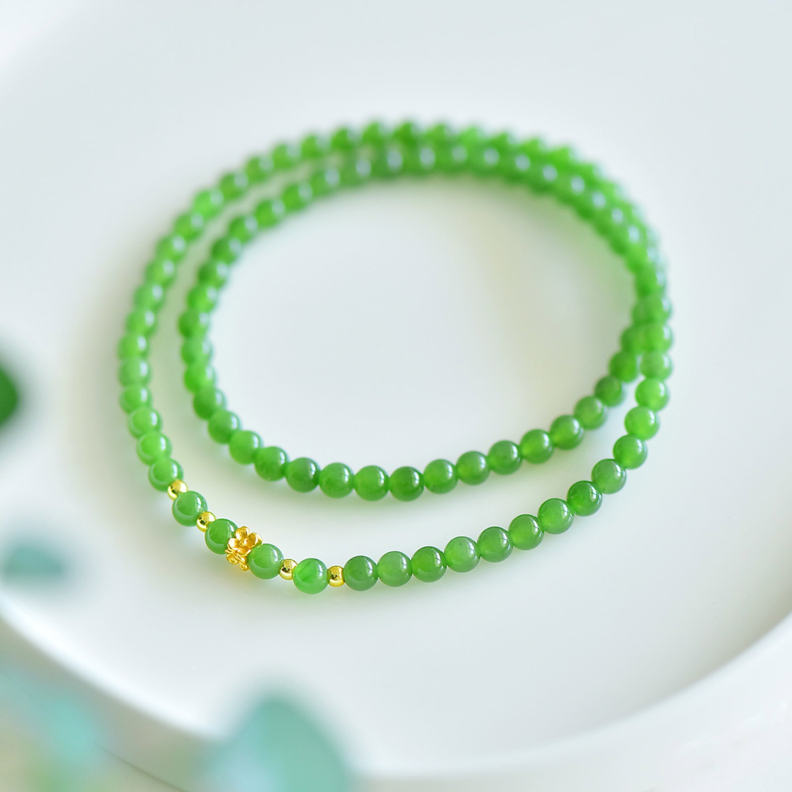 An Exquisite Jasper Bracelets - 5