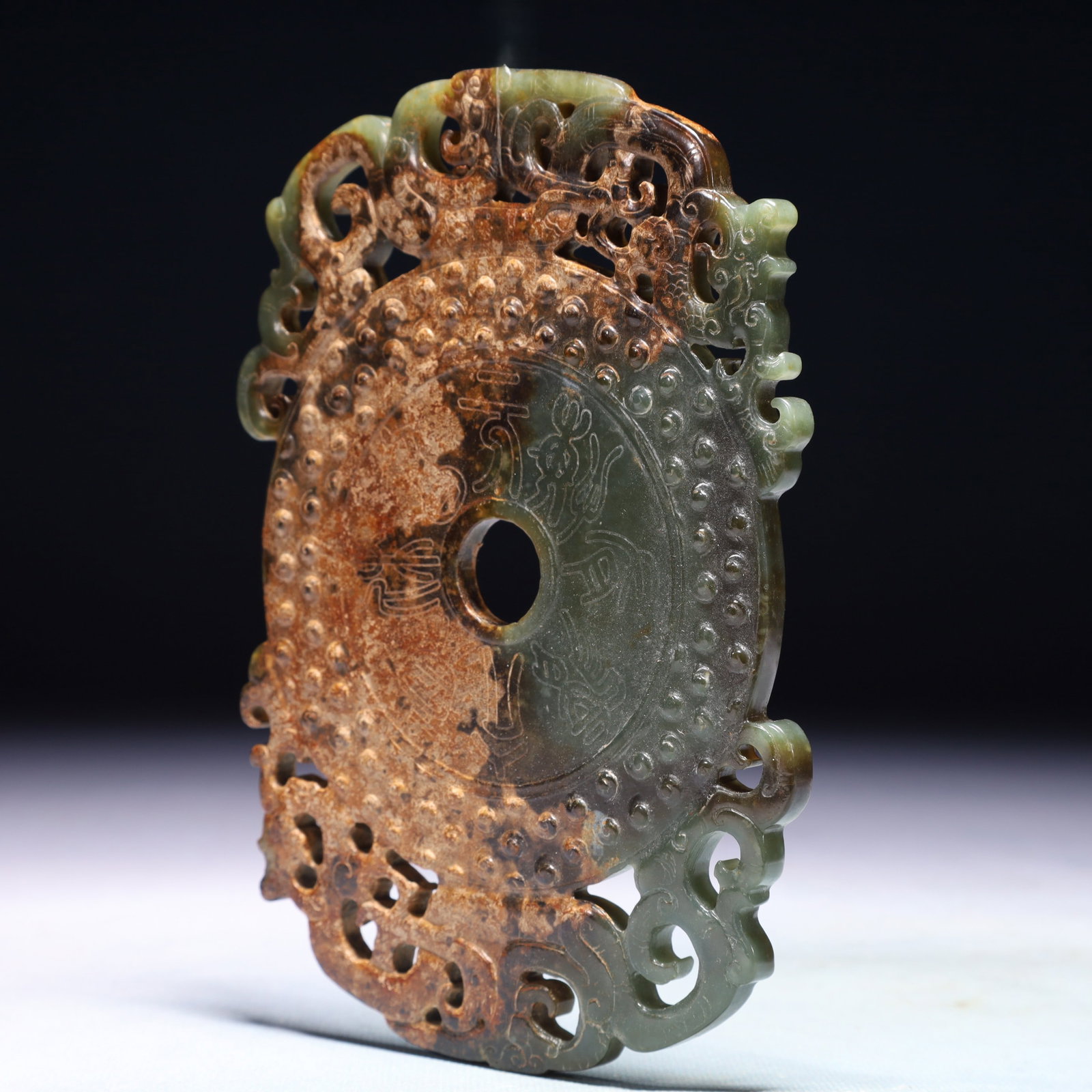An Exquisite Jasper Phoenix Pattern Pendant - 4