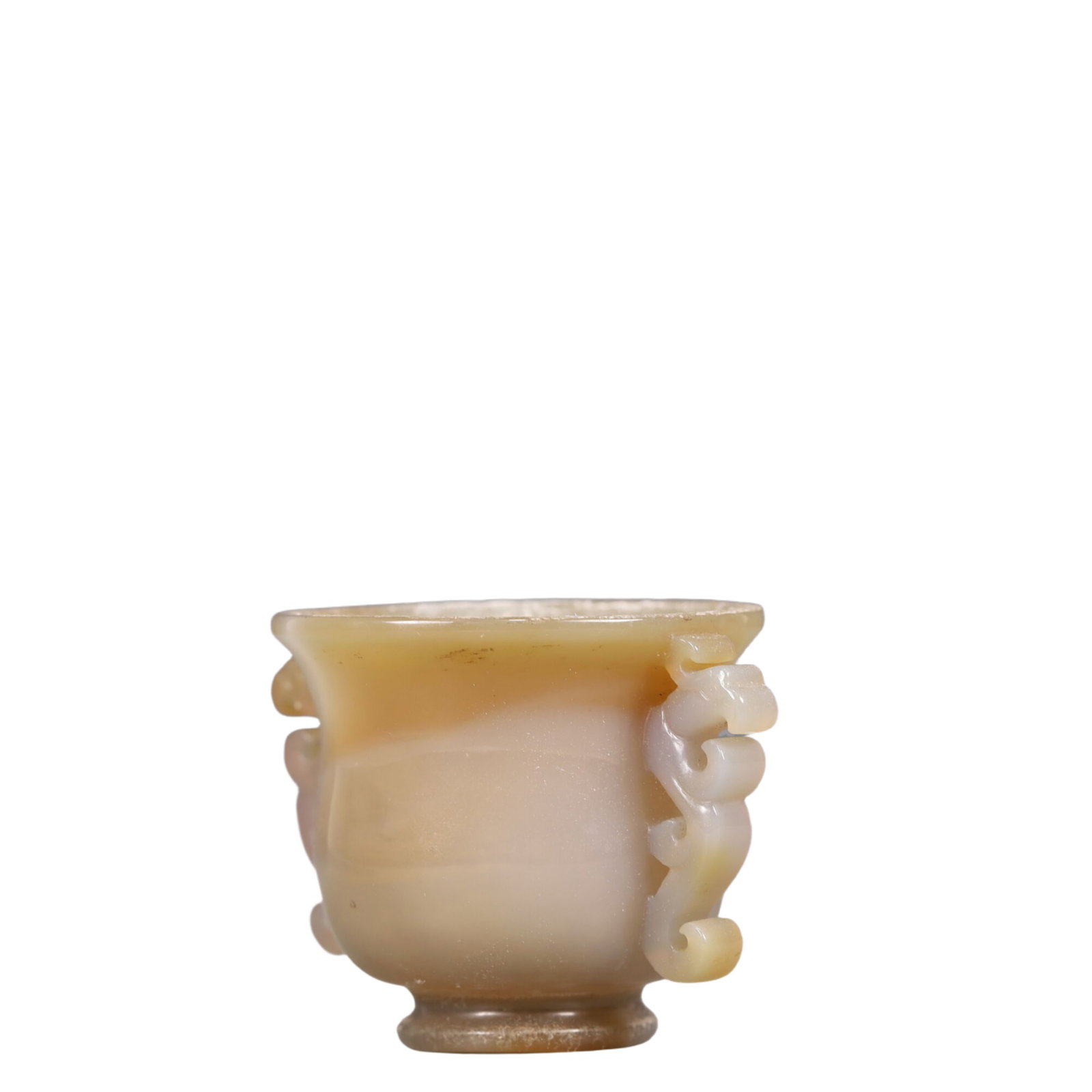 An Exquisite Agate Double-Ears Cup - 2