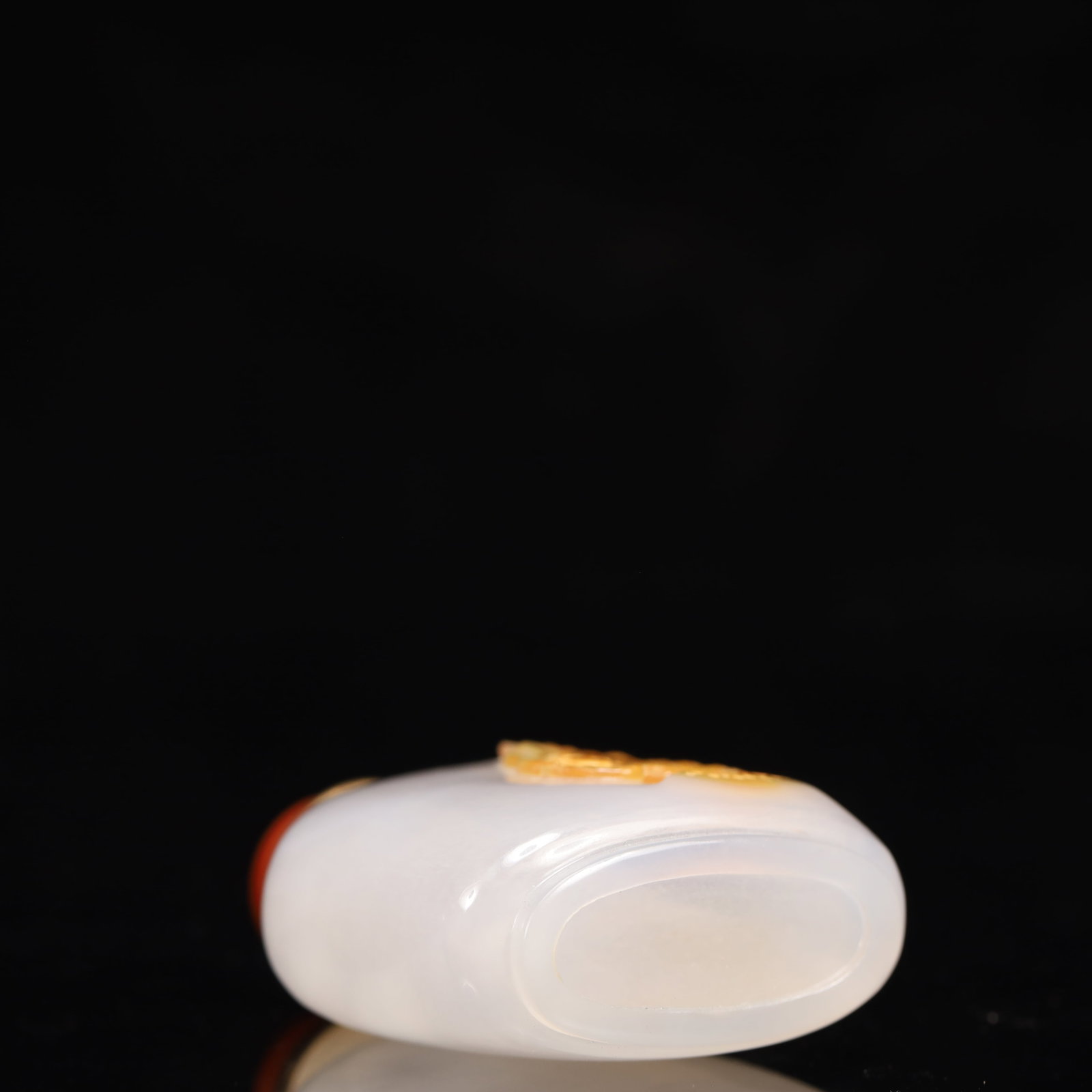 An Exquisite Agate Pine and Bats Pattern Snuff Bottle - 9