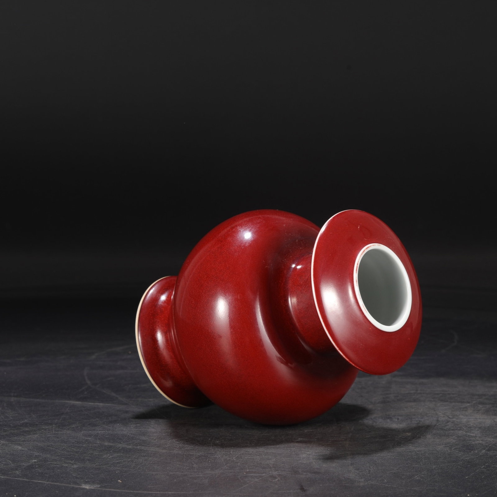 An Exquisite Ruby red-Glazed Vase - 6