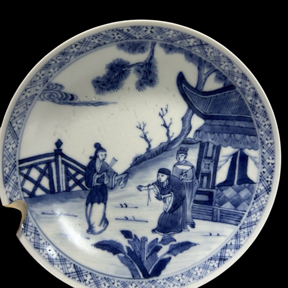 An Exquisite Blue and White Figure Pattern Plate - 4