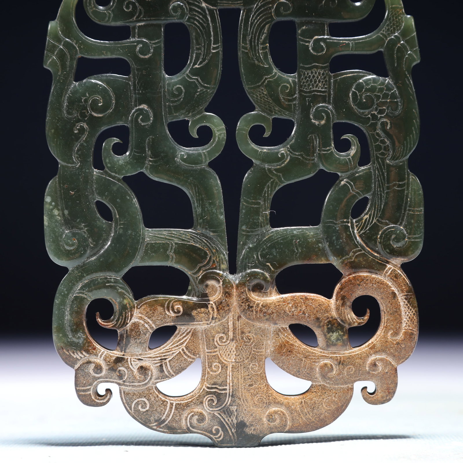 An Exquisite Jasper Dragon Pattern Pendant - 3