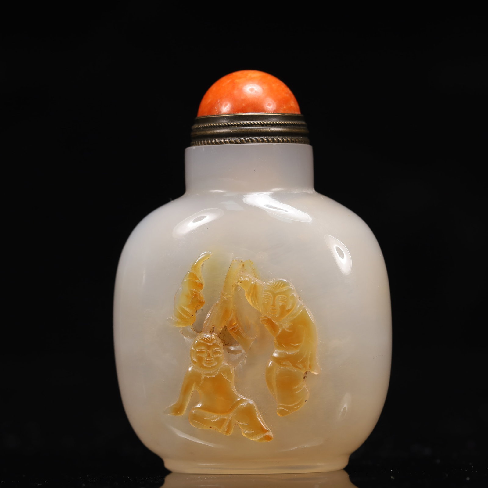 An Exquisite Agate Figure Pattern Snuff Bottle - 2