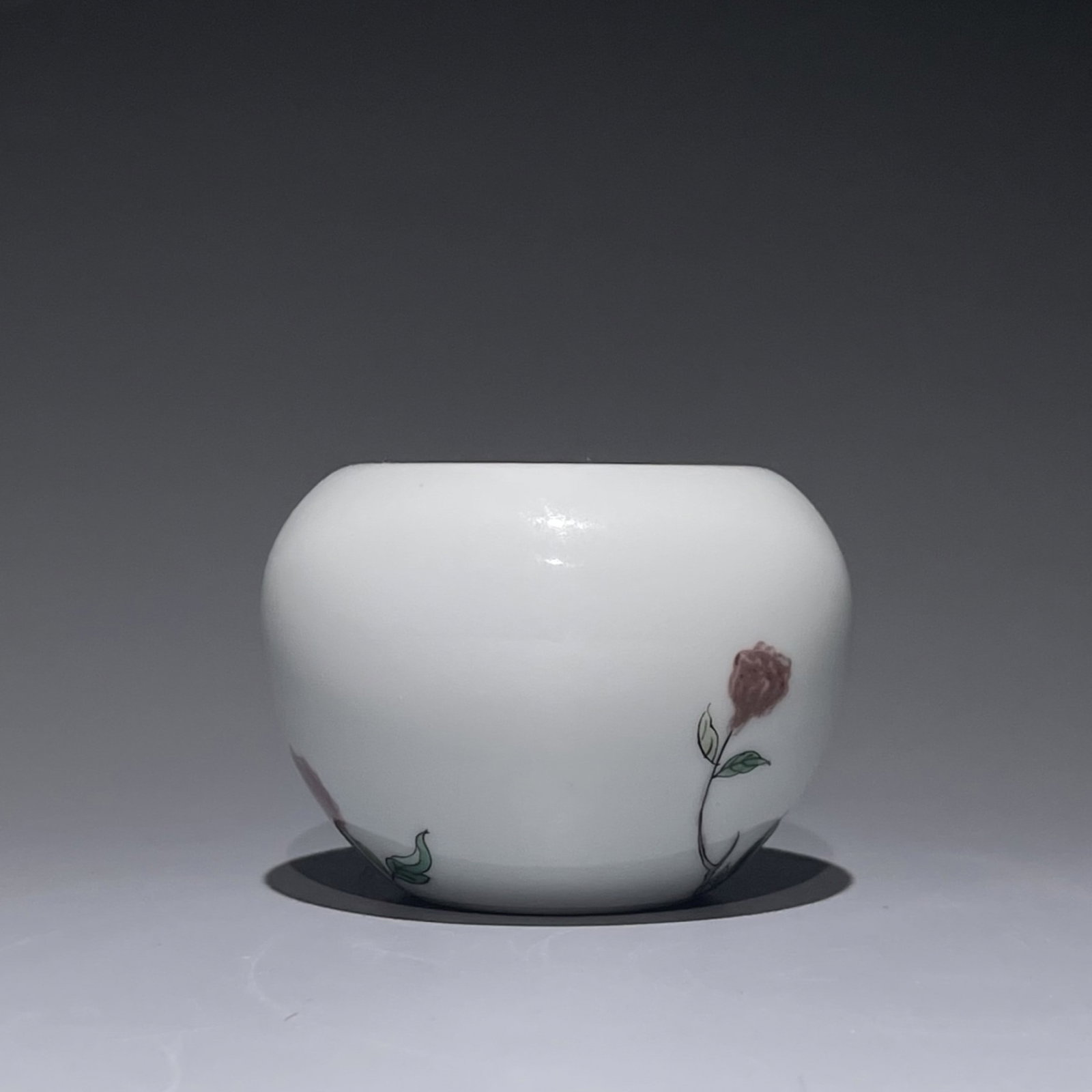 An Exquisite Underglaze-Red Flower Pattern Water Pot - 2