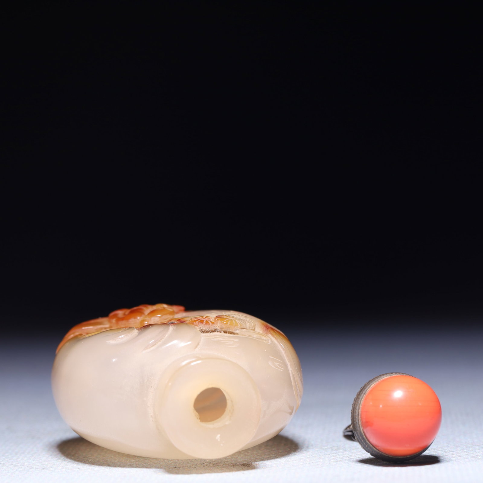 An Exquisite Agate Figure Pattern Snuff Bottle - 7