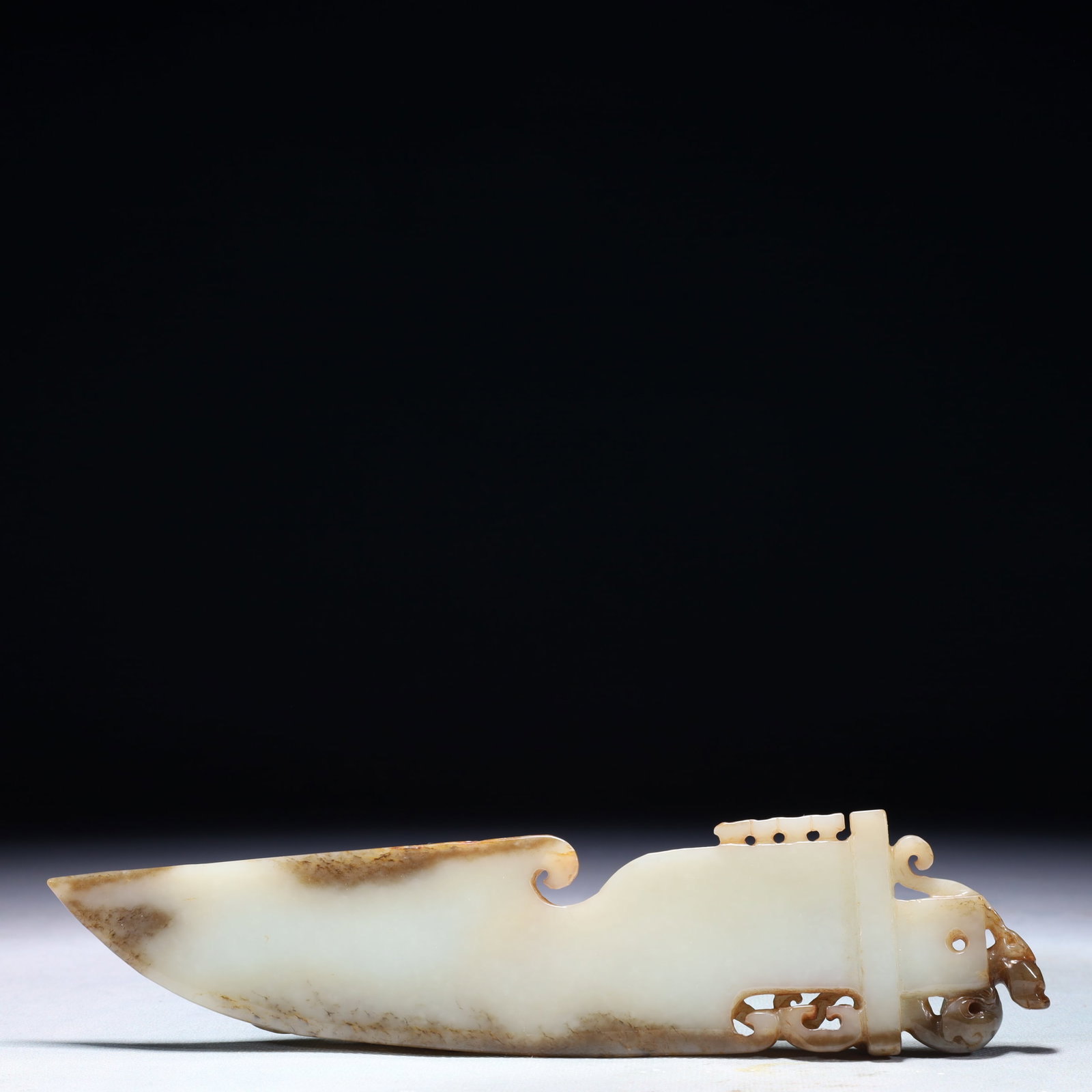 An Exquisite White Jade Beast Pattern Pendant - 6
