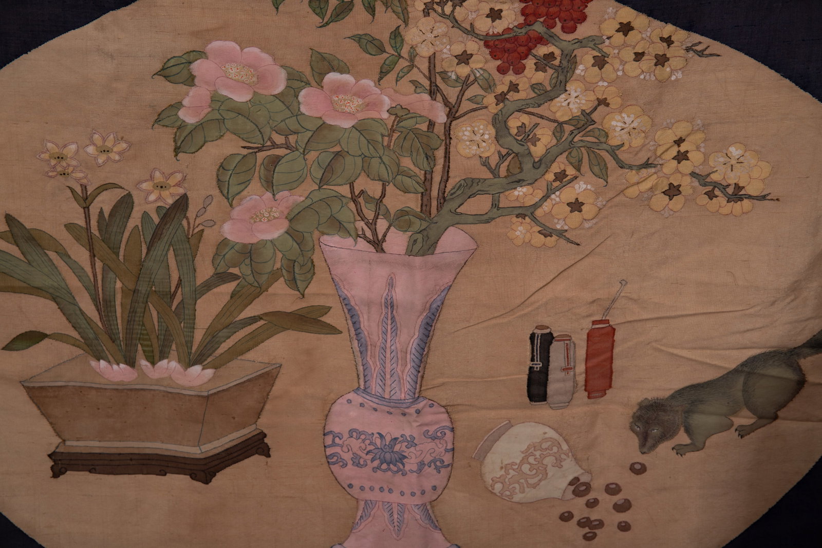 An Exquisite Kesi Embroidery Flower Pattern - 9