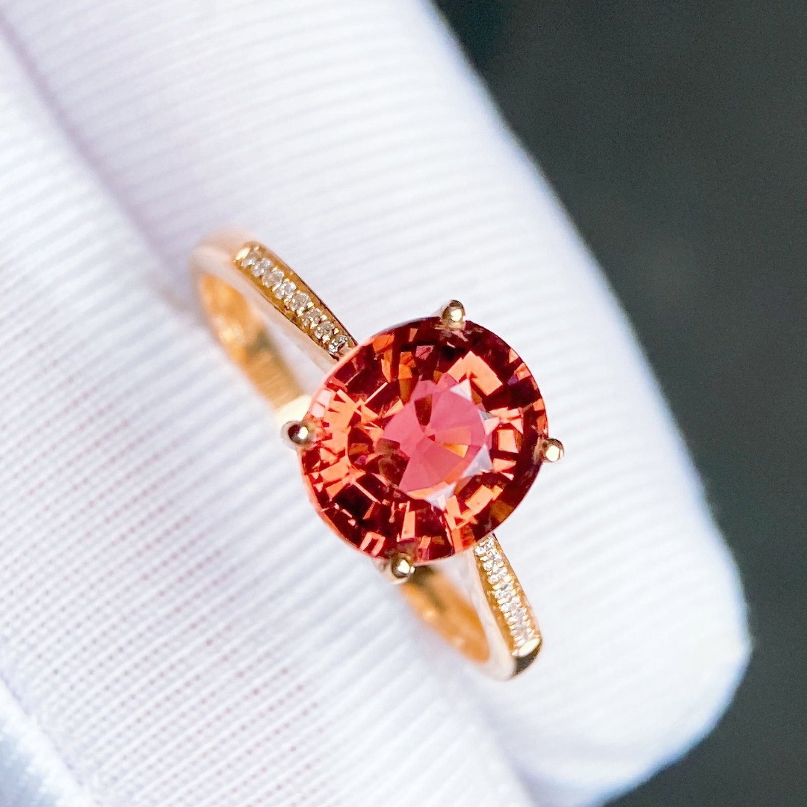 2.85Ctw Natural Tourmaline Ring