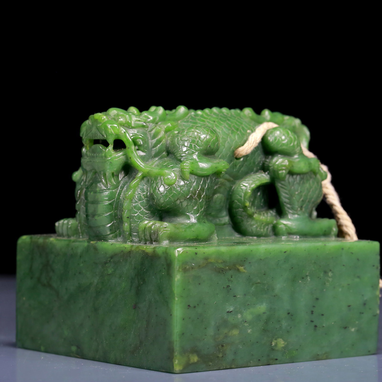 An Exquisite Jasper Dragon Pattern Seal - 4