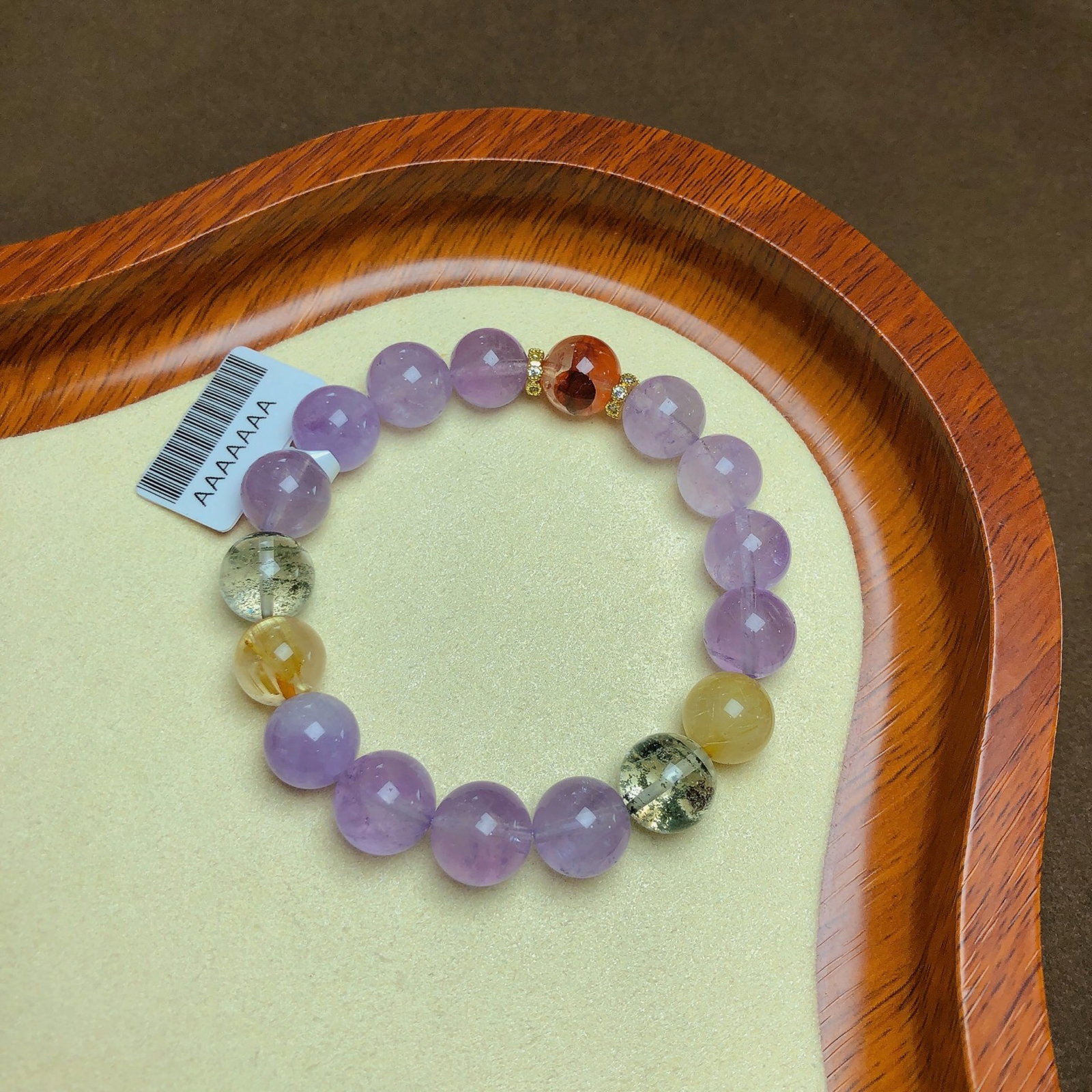 An Exquisite Crystal Bracelet: An Exquisite Crystal Bracelet,Size:0.4in,Weight:33g 水晶手串