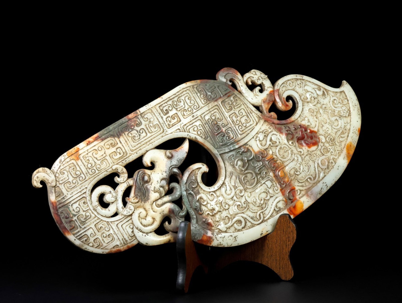 An Exquisite White Jade Chi-Dragon Pattern Sword - 6